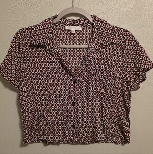 Daily Special Black and White Button Down Shirt